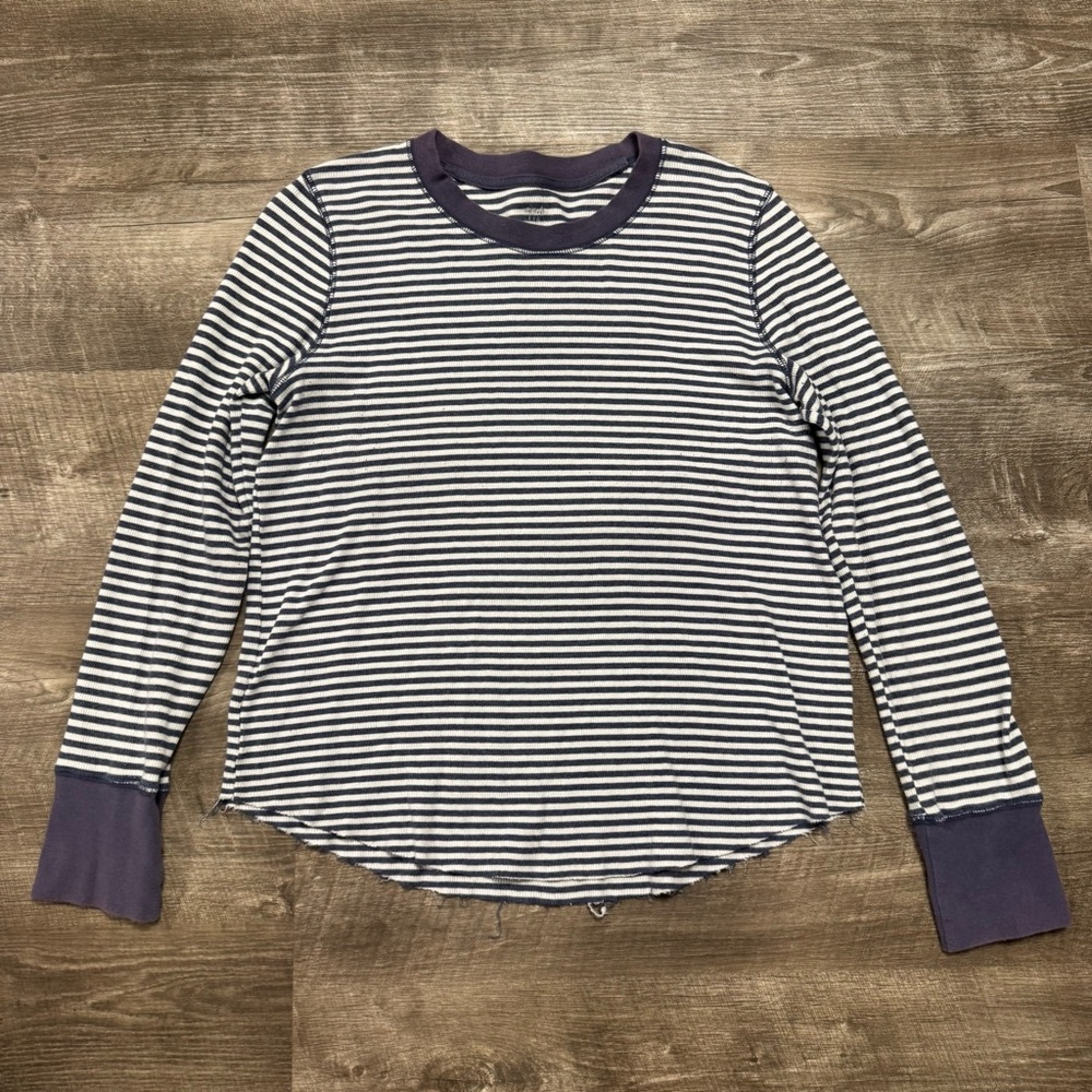 Aerie Striped Long Sleeve Shirt Size Large